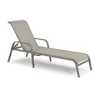 Gray Contemporary Outdoor Patio Chaise Lounge Chair - Daytona-3