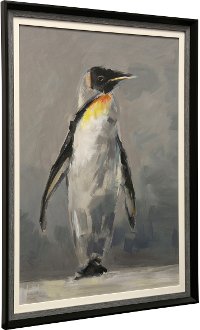 Penguin Textured Framed Wall Art Print