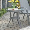 Sling Seat Chaise Lounge Chair and Accent Table - Daytona-4