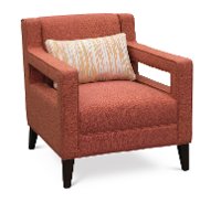 Contemporary Modern Coral Accent Chair - Quentin