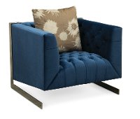 Modern Contemporary Indigo Blue Chair - Lorimer