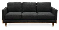 Magnolia Home Furniture Modern Charcoal Sofa - Circa