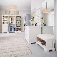 Classic White 5 Piece Closet Organizer - Naples-2