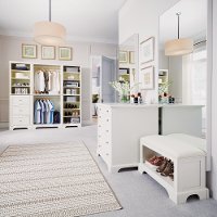 Classic White 5 Piece Closet Organizer - Naples-3