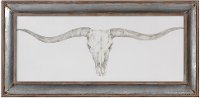 Skull Mount Print Framed Wall Art