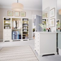 White 4 Piece Closet Organizer - Naples
