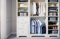Classic White 3 Piece Closet Organizer - Naples