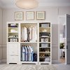 Classic White 3 Piece Closet Organizer - Naples-2