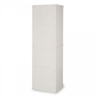 Classic White Closet Wall Shelf Unit - Naples