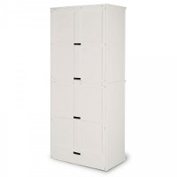 Classic White Closet Wall Hanging Unit - Naples-2