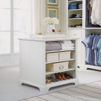 Classic White 36 Inch Storage Island - Naples-4