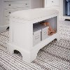 Classic White Storage Bench - Naples