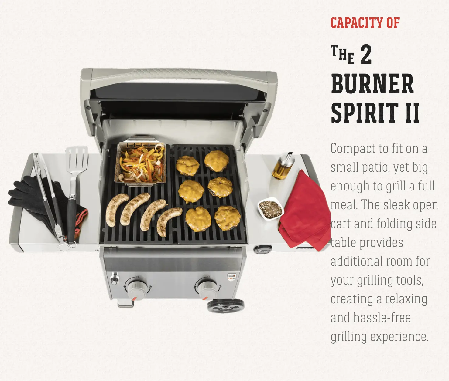 44010001 Weber Spirit II E-210 Liquid Propane Grill Black-2