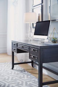 Contemporary Gray Writing Desk - 5th Avenue