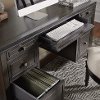 Contemporary Gray Executive Desk - 5th Avenue-5