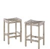 Stainless Steel Counter Stools (Set of 2)