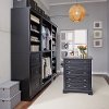 Satin Black 4 Piece Closet Organizer - Naples