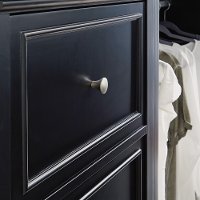 Classic Black Closet Wall Drawer Unit - Bedford