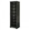 Classic Black Closet Wall Shelf Unit - Bedford