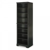 Classic Black Closet Wall Shelf Unit - Bedford