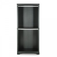 Satin Black Hanging Closet Wall Unit - Bedford-2