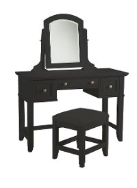 Satin Black Storage Bench - Bedford