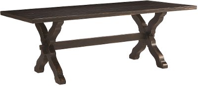 Chimney Brown Sawbuck Trestle Dining Table - Magnolia Home