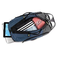 ACV731-5 BLUE/GRAY Weekender Laptop Backpack Duffle Bag - Velocity-3