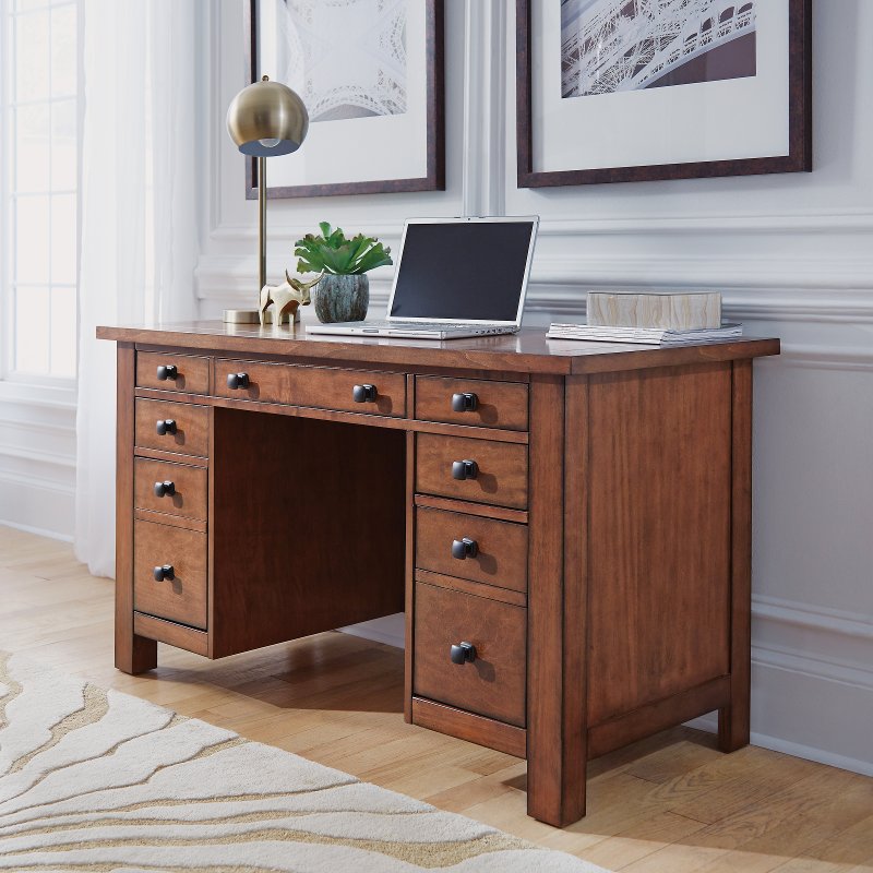 Executive Pedestal Desk Tahoe Rc Willey Furniture Store