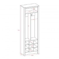 Black Entryway Organizer - Space-Saving-3