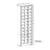 Drifted Gray Shoe Storage Cabinet - Space-Saving-2