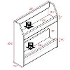 White Two-Tier Floating Wine Rack-2