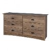 Modern Rustic Drifted Gray Dresser - Salt Spring-2