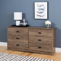 Modern Rustic Drifted Gray Dresser - Salt Spring-3