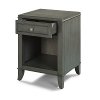 Classic Contemporary Gray Nightstand - 5th Avenue-1