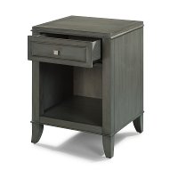 Classic Contemporary Gray Nightstand - 5th Avenue