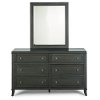 Classic Contemporary Gray Dresser and Mirror - 5th Avenue-1