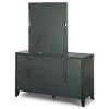 Classic Contemporary Gray Dresser and Mirror - 5th Avenue-4