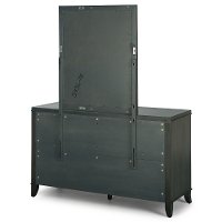 Classic Contemporary Gray Dresser and Mirror - 5th Avenue-4