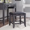 Contemporary Gray Vanity Bench - 5th Avenue