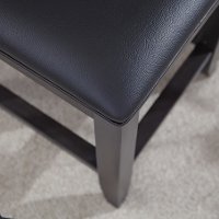 Contemporary Gray Vanity Bench - 5th Avenue-2