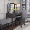 Classic Contemporary Gray Vanity Set - 5th Avenue-1