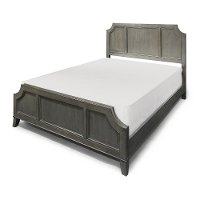 Classic Contemporary Gray Queen Bed - 5th Avenue-3