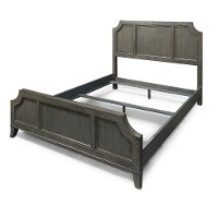 Classic Contemporary Gray Queen Bed - 5th Avenue-4