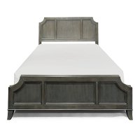 Classic Contemporary Gray Queen Size Bed - 5th Avenue