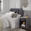 Classic Contemporary Gray Full-Queen Headboard - 5th Avenue