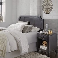 Classic Contemporary Gray Full-Queen Headboard - 5th Avenue