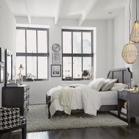 Classic Contemporary Gray 6 Piece Queen Bedroom Set - 5th Avenue