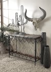 36 Inch Gray Metal Sagauro Cactus Sculpture-2