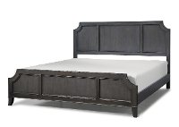 Classic Contemporary Gray King Size Bed - 5th Avenue